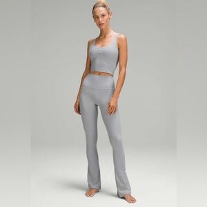 Lululemon Align High-Rise Ribbed Mini-Flared Pant *Regular, Rhino Grey, Size 4